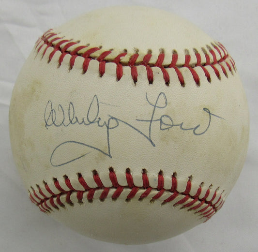 Whitey Ford Signed Auto Rawlings Baseball JSA CM07257