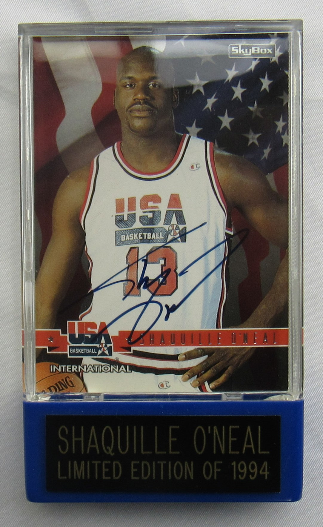 Shaquille O'Neal Signed Encapsulated NBA Hoops Basketball Card 588/1994