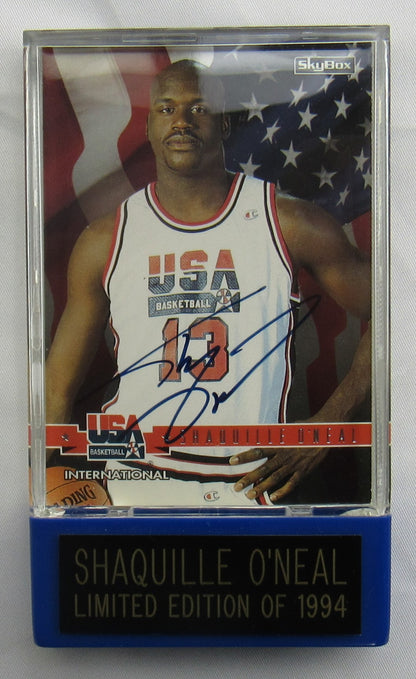 Shaquille O'Neal Signed Encapsulated NBA Hoops Basketball Card 588/1994