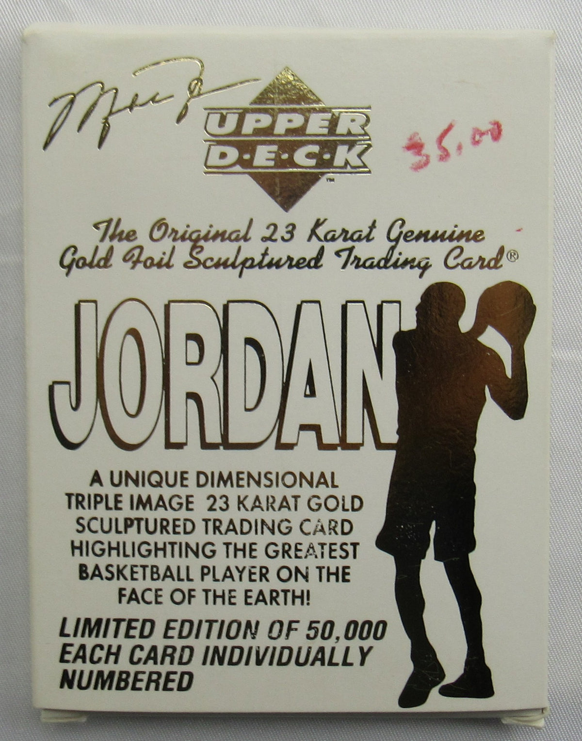 Michael Jordan Upper Deck 23 Kt Gold Card UDA Chicago Bulls Box Set