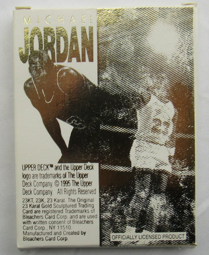 Michael Jordan Upper Deck 23 Kt Gold Card UDA Chicago Bulls Box Set