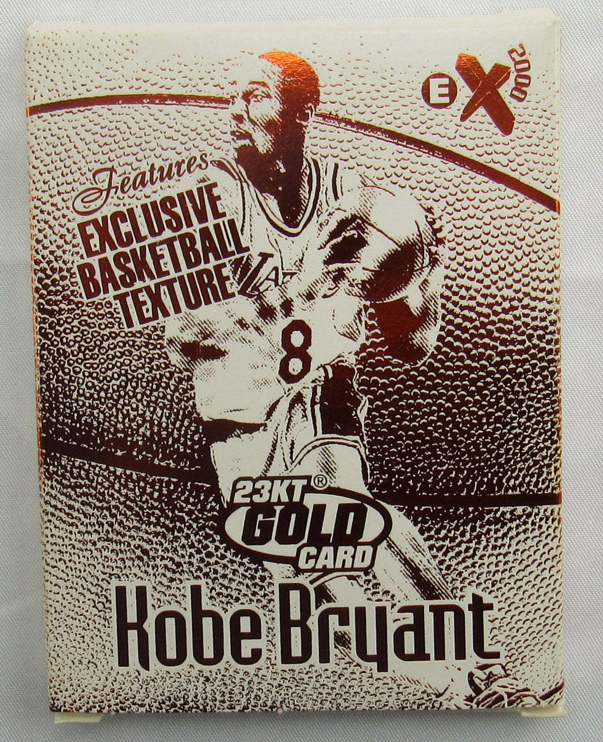 1998 Skybox EX2000 Kobe Bryant 23KT Karat Gold Basketball Texture Card
