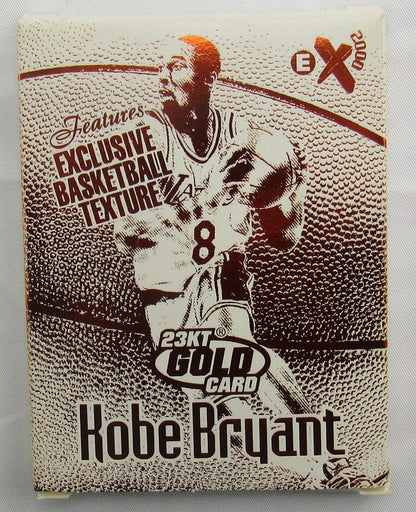 1998 Skybox EX2000 Kobe Bryant 23KT Karat Gold Basketball Texture Card