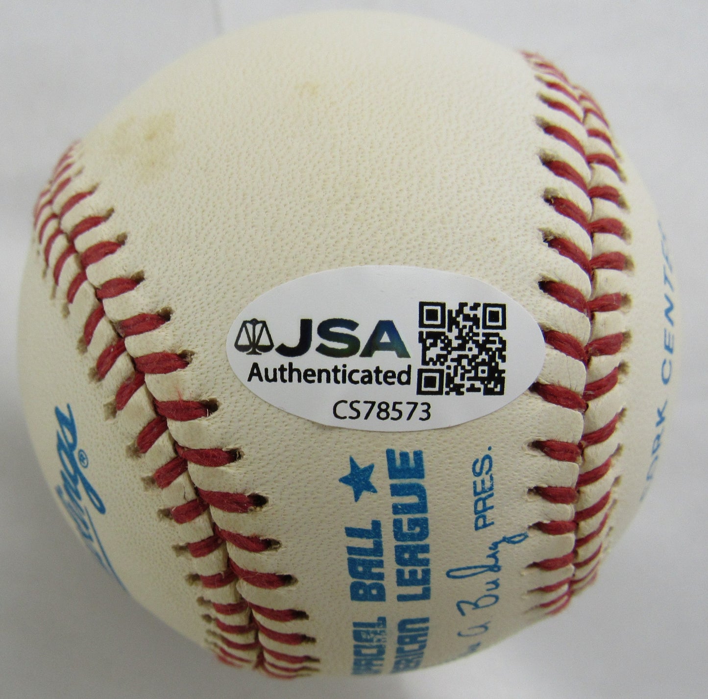 Don Larsen Signed Rawlings Baseball JSA CS78573