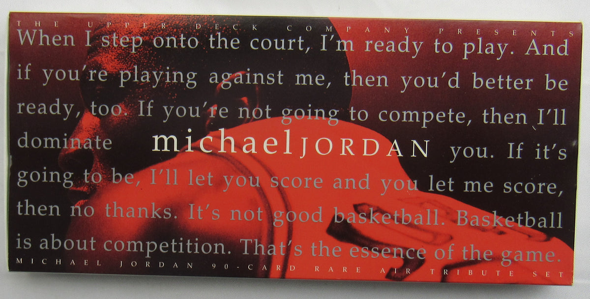 1994 Upper Deck Rare Air Michael Jordan Tribute Complete 90 Card Set Serial #’d