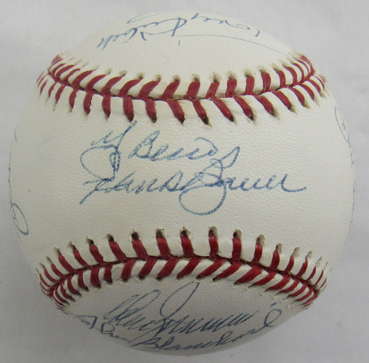 Yankees Yogi Berra Don Larsen Don Zimmer + Multi Signed Auto Baseball B171