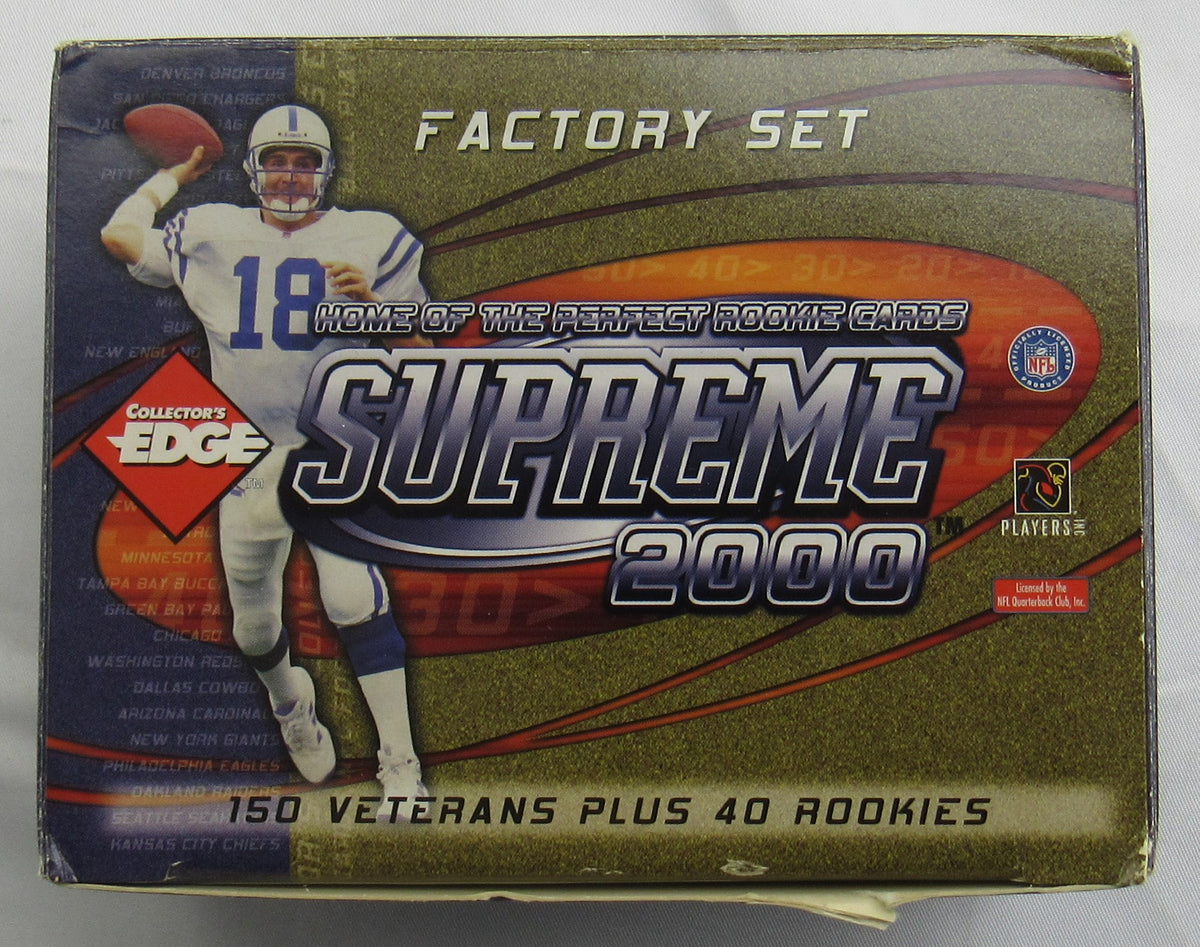 2000 Supreme Collectors Edge Complete Set NFL  1-180 Cards