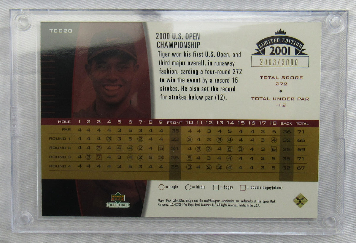 2001 Limited Edition Tiger Woods Card Upper Deck 2003/3000