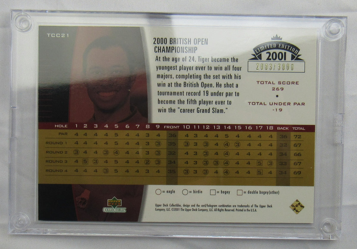 2001 Tiger Woods Card Upper Deck 2003/3000