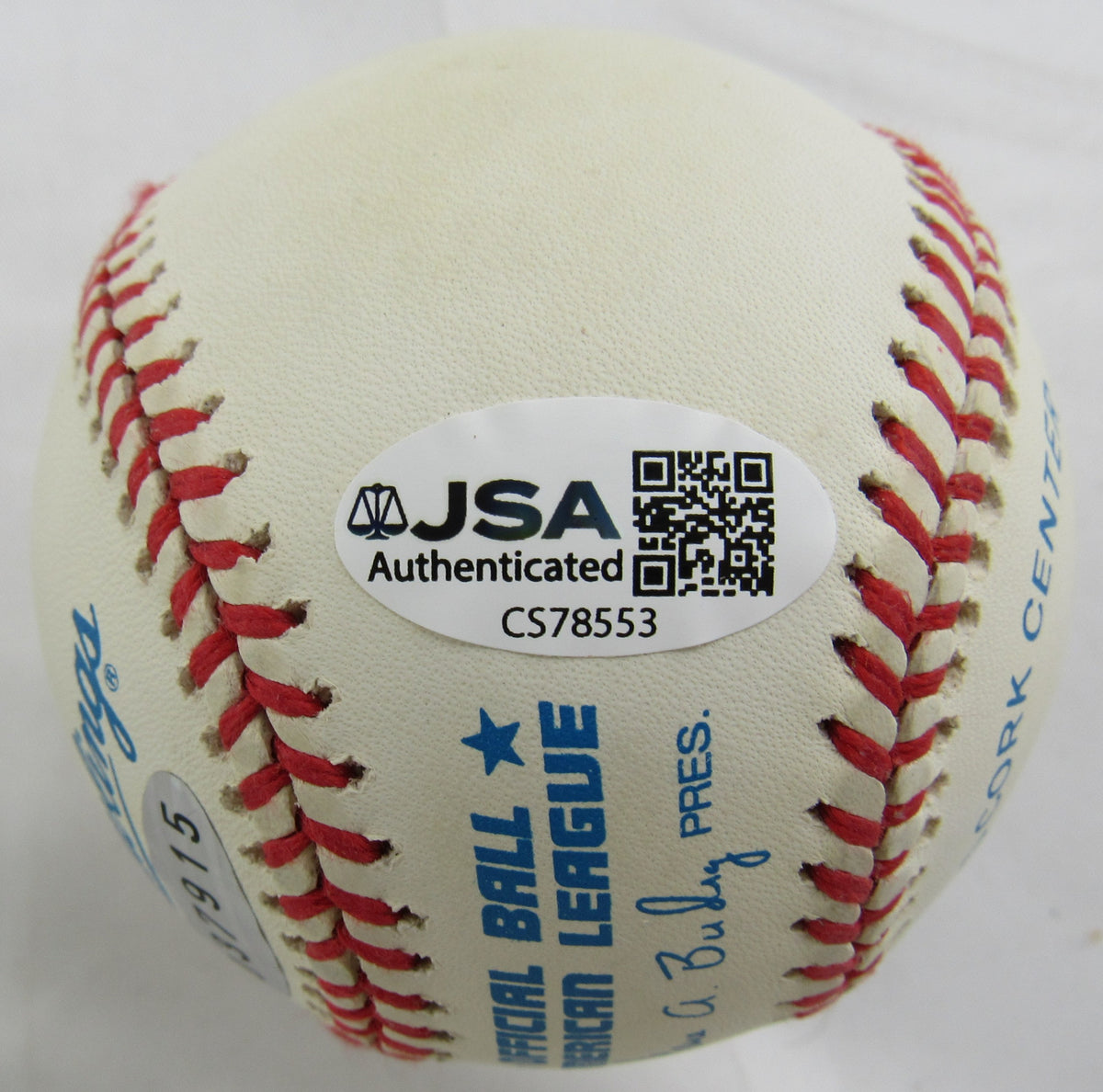 Mariano Rivera Signed Rawlings Baseball JSA CS78553