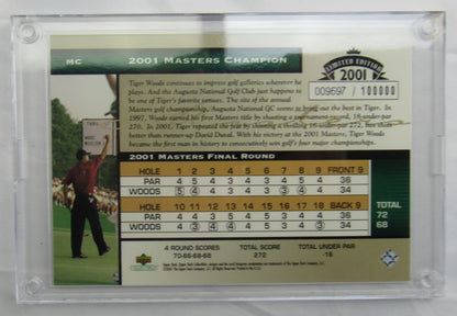 2001 Tiger Woods Card Upper Deck 9697/10000