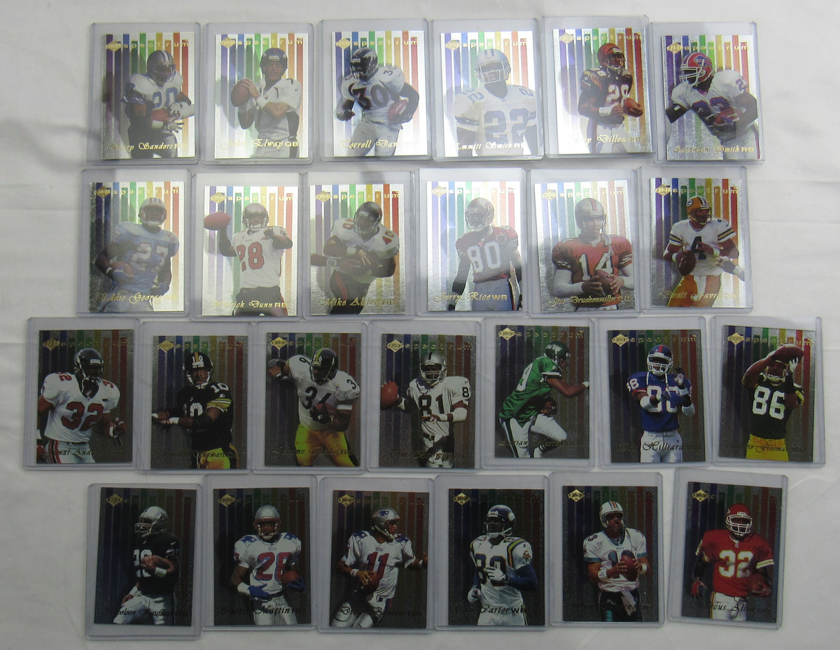 1998 Edge Spectrum 25 card set, Emmitt Smith Barry Sanders Brett Favre Marino ++