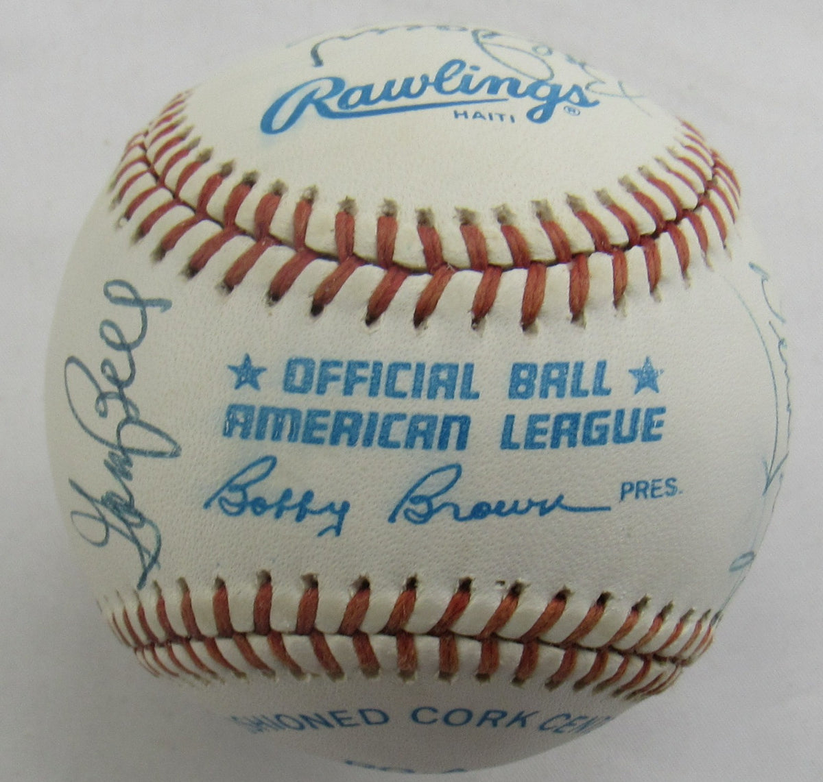 Johnny Pesky Frank Malzone + Multi Signed Auto Baseball B172