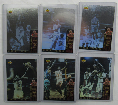 Michael Jordan 96 UD International Jordan's Journal Hologram 6 card set