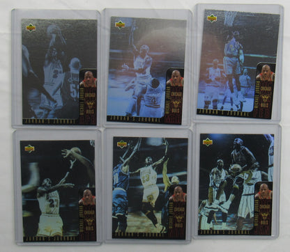 Michael Jordan 96 UD International Jordan's Journal Hologram 6 card set
