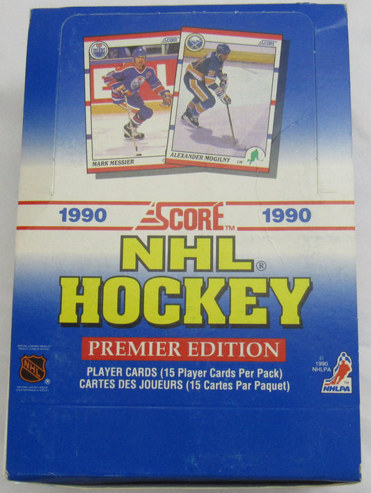 1990 Score Hockey Premire Edition Wax Box