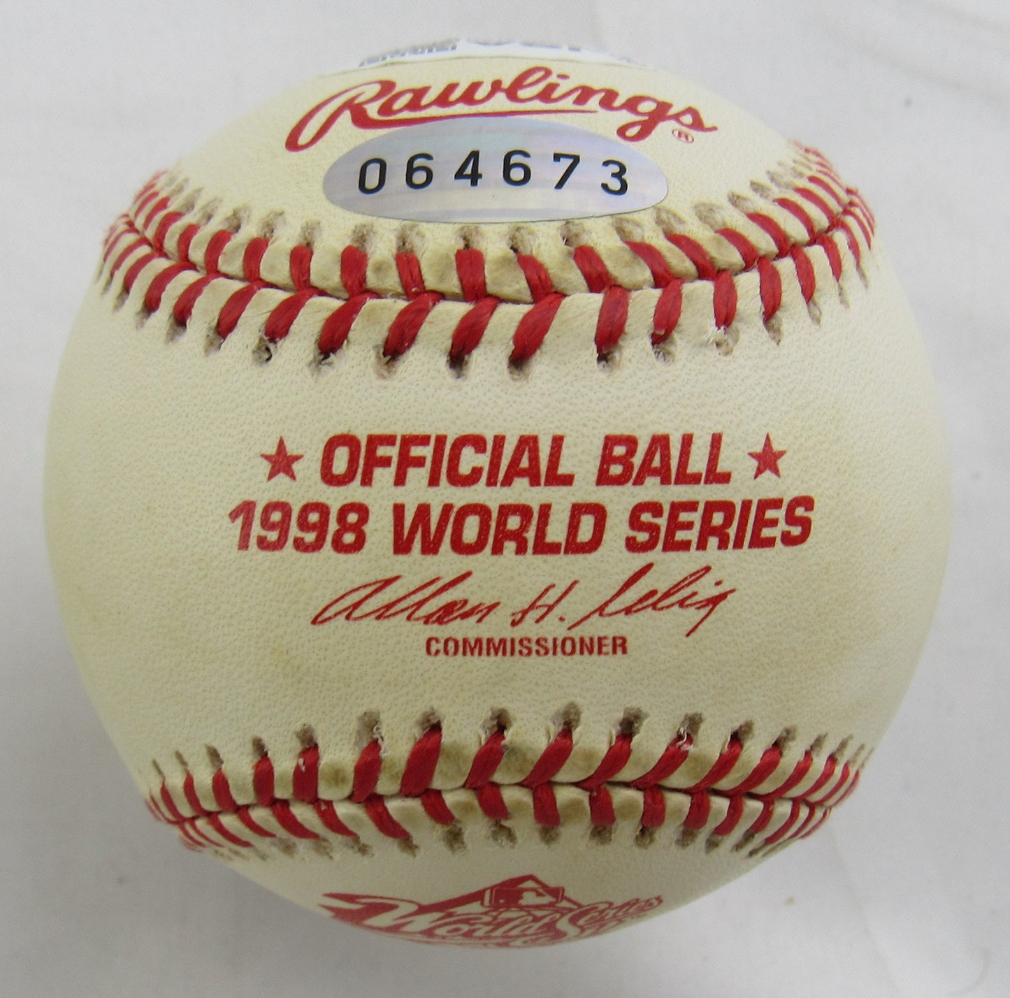 Jorge Posada Signed Rawlings 1998 World Series Baseball JSA CS78557