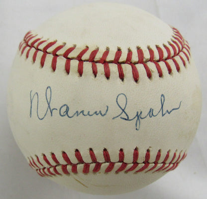 Warren Spahn Signed Rawlings Baseball JSA CS78567