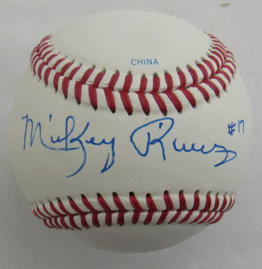 Mickey Rivers Signed Auto Baseball B172