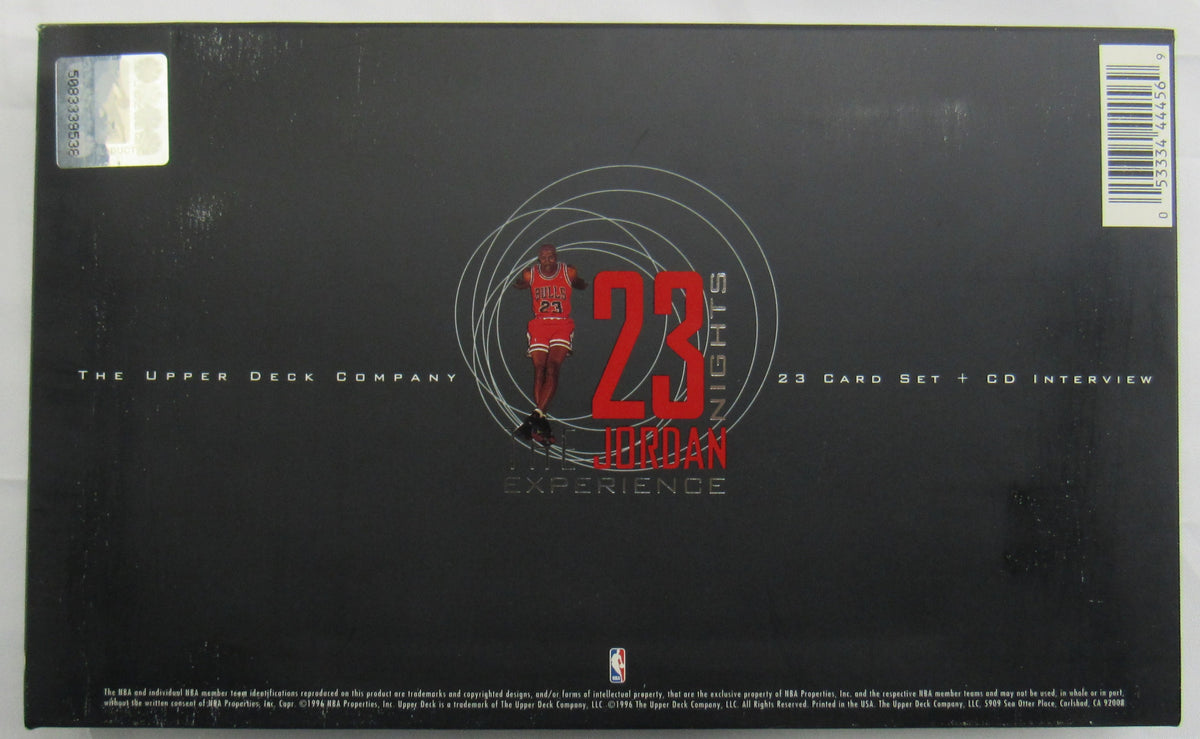 1996 Upper Deck 23 Nights Michael Jordan Experience 23 Oversized Card Set + CD