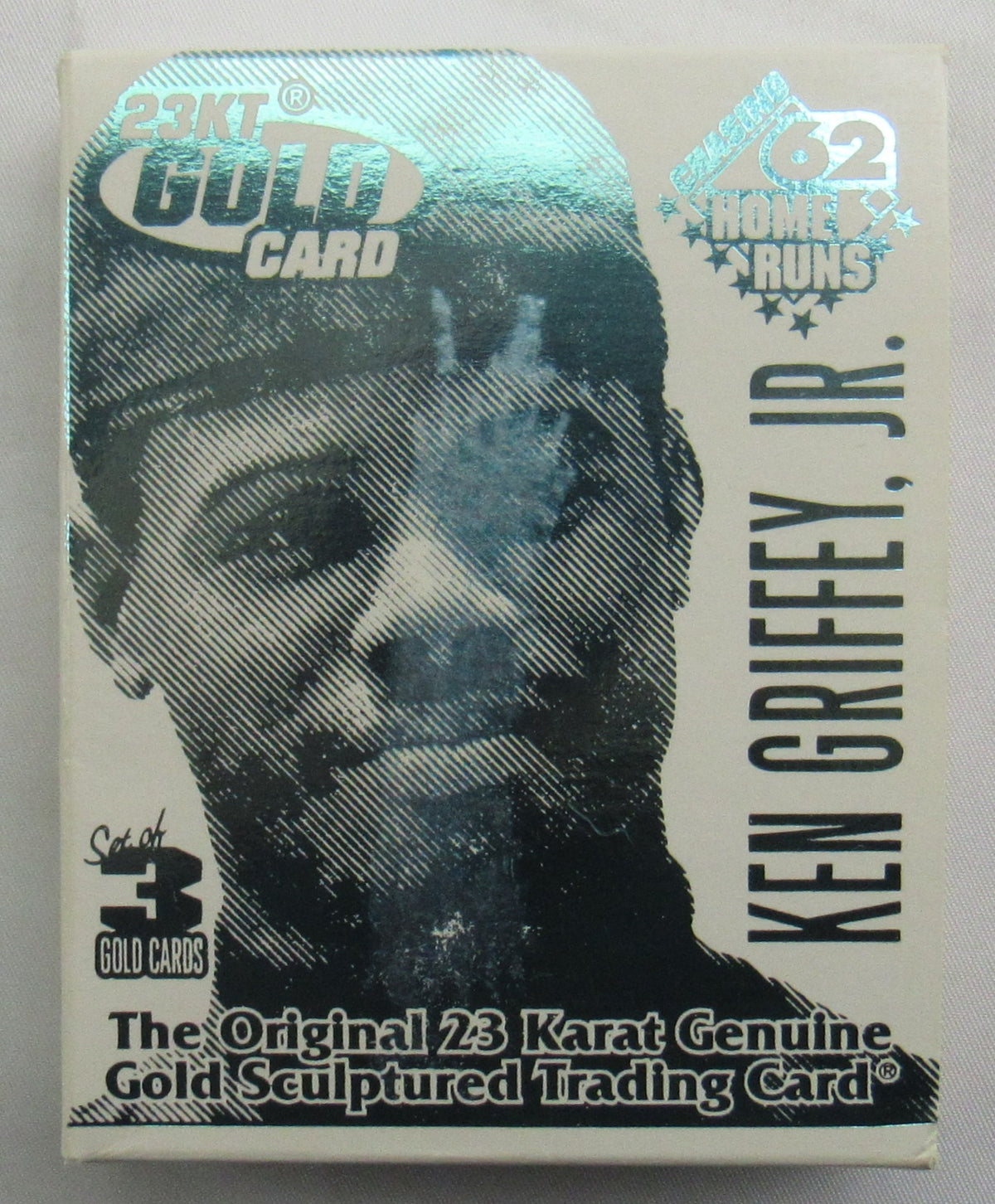 1997 Bleachers Ken Griffey Jr Chasing 62 Home Runs 23 kt Gold Card Set of 3