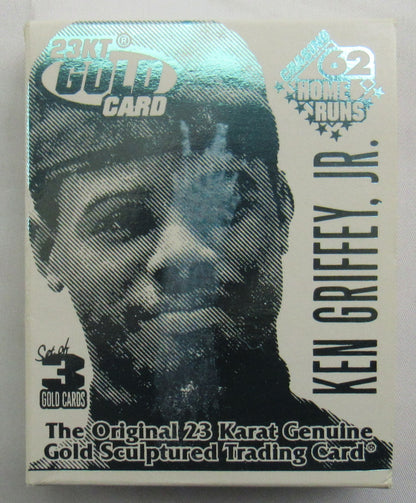1997 Bleachers Ken Griffey Jr Chasing 62 Home Runs 23 kt Gold Card Set of 3