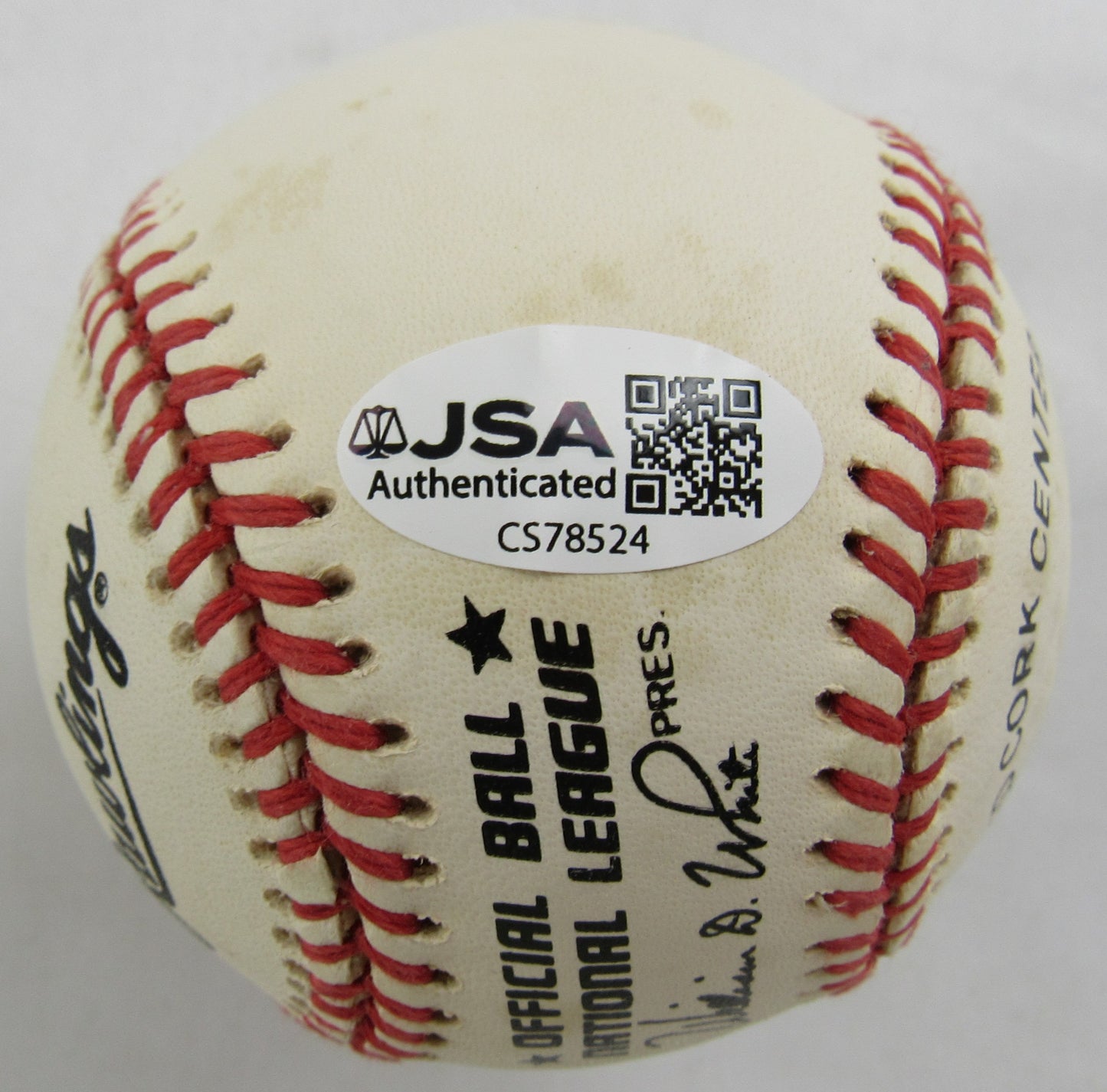 Hoyt Wilhelm Signed Rawlings Baseball JSA CS78524