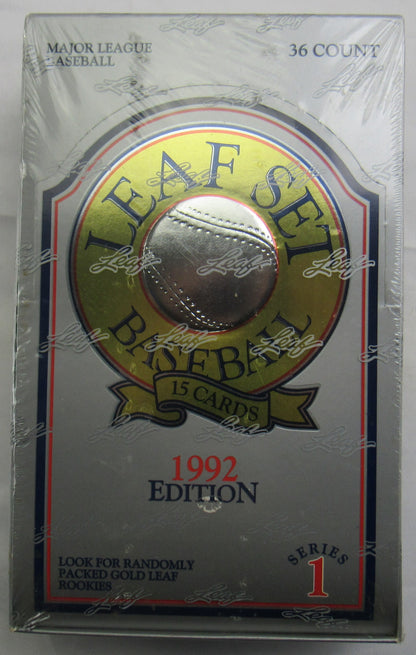 1992 Leaf Baseball Set 36ct Series 1 Factory Sealed - Gold Leaf Rookies?