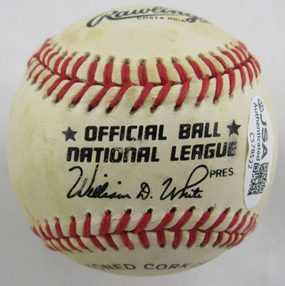 Hoyt Wilhelm Signed Rawlings Baseball JSA CS78522