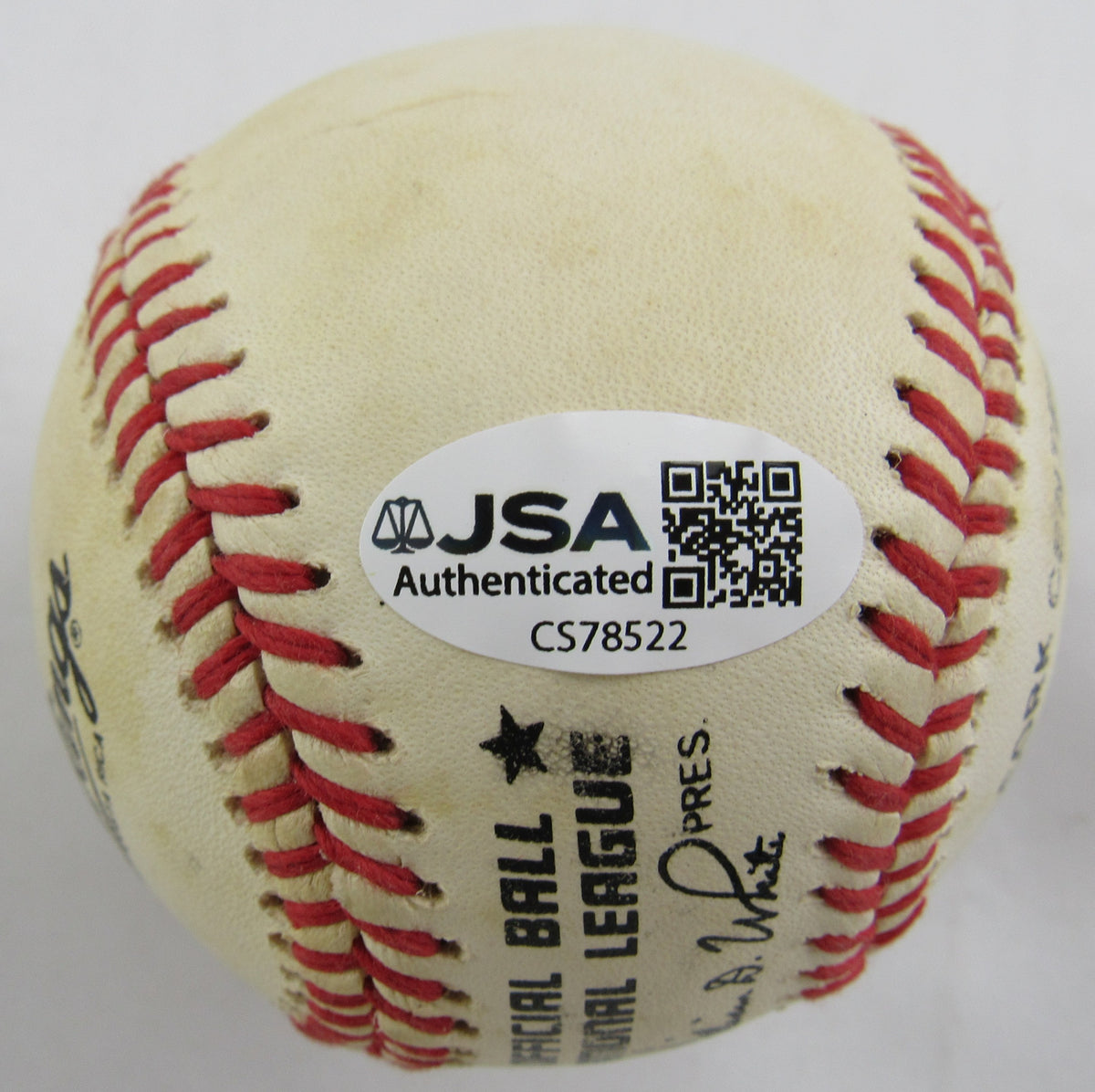 Hoyt Wilhelm Signed Rawlings Baseball JSA CS78522