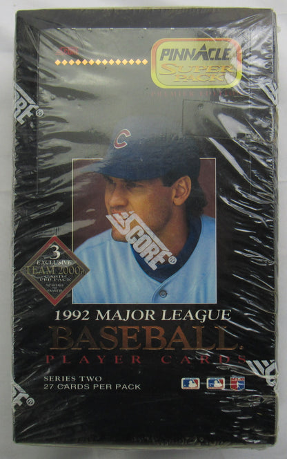 1992 Pinnacle Score Jumbo Series II Sealed Wax Box