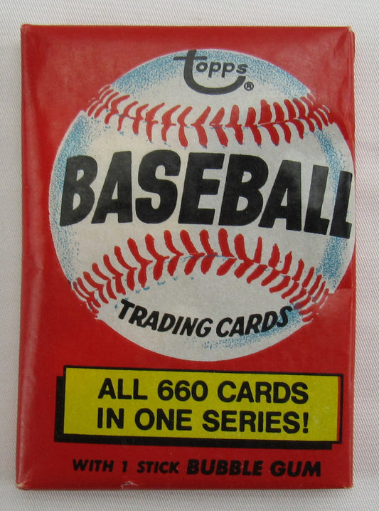 1976 Topps Vintage Baseball Wax Pack - Brett, Eckersley, Aaron.