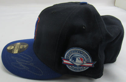 Jose Reyes Signed Game Issued Mets Hat Steiner COA