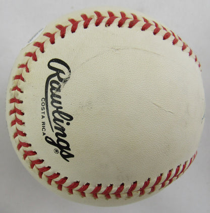Eddie Mathews Signed Rawlings Baseball w/ HOF Insc JSA CS78528