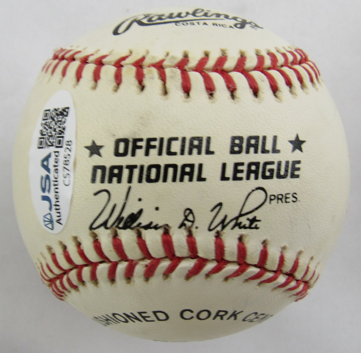 Eddie Mathews Signed Rawlings Baseball w/ HOF Insc JSA CS78528
