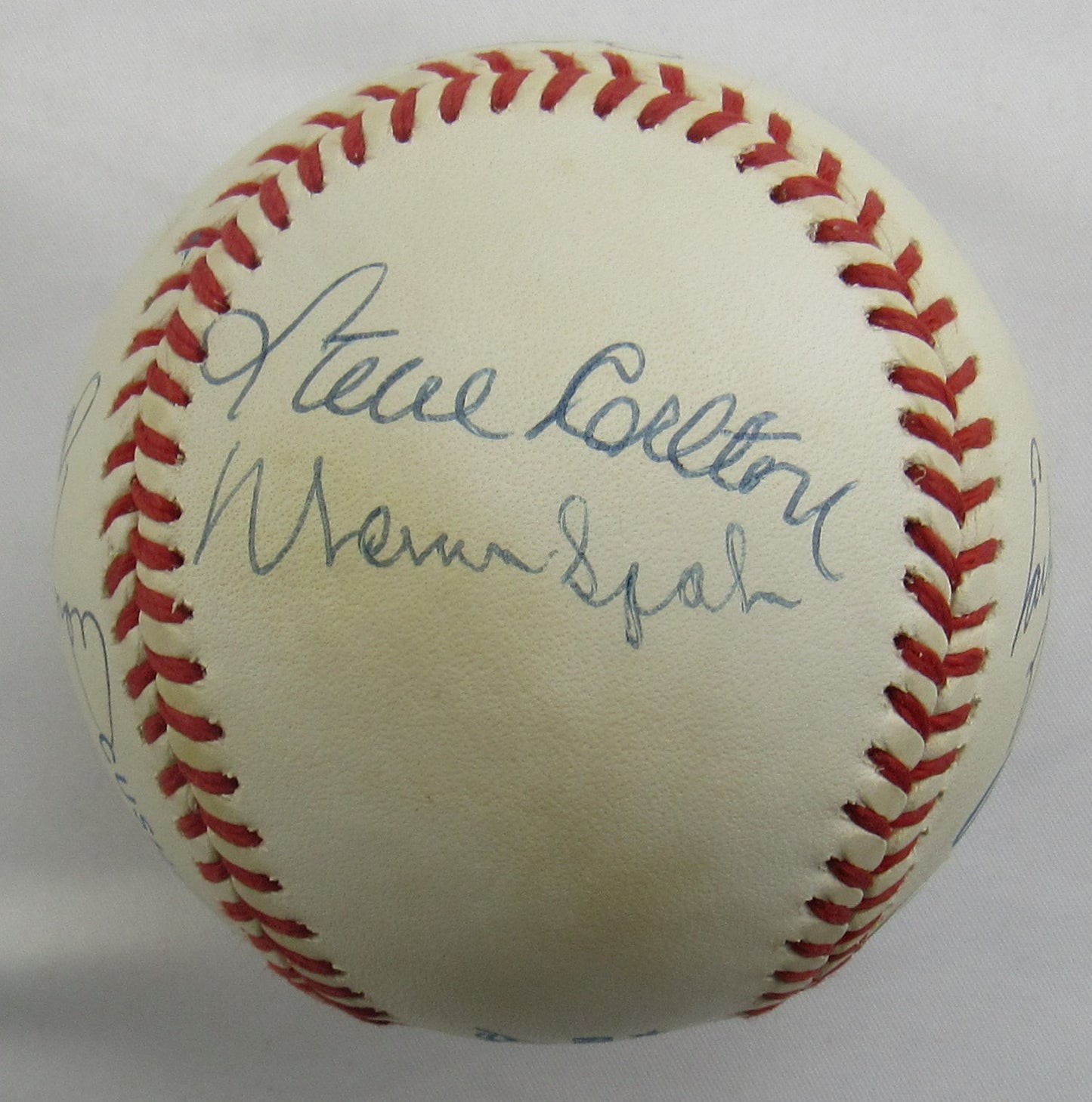 3000 Strikeout Club Signed Rawling Baseball JSA BA09032 Nolan Ryan Steve Carlton Warren Sphan Phil Nekiro Don Sutton Tom Seaver Gaylord Perry Early Wynn