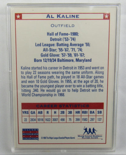 Al Kaline Legends Autograph Collection Alumni Pack