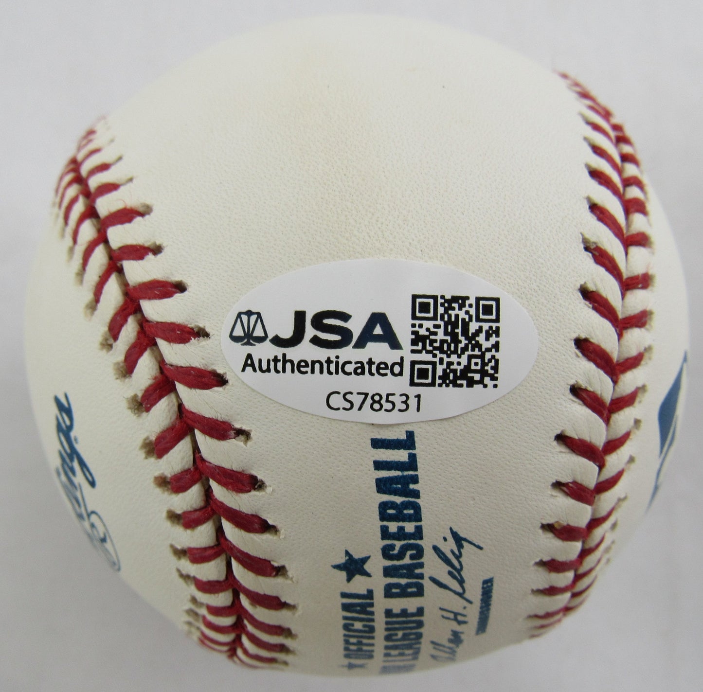 Bob Gibson Signed Rawlings Baseball w/ HOF Insc JSA CS78531