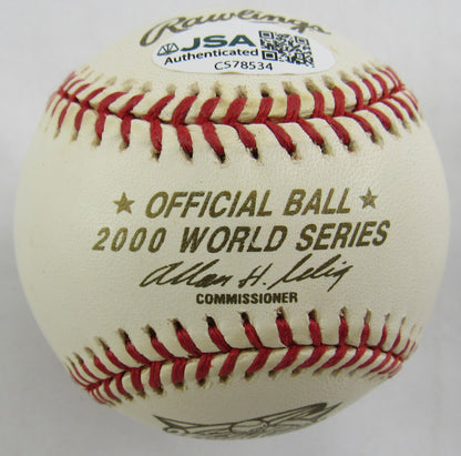 Joe Torre/Bobby Valentine Multi Signed Rawlings 2000 World Series Baseball JSA CS78534