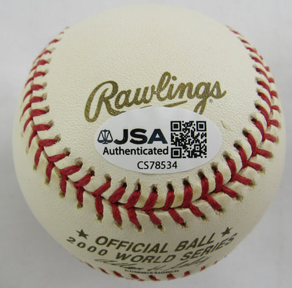 Joe Torre/Bobby Valentine Multi Signed Rawlings 2000 World Series Baseball JSA CS78534