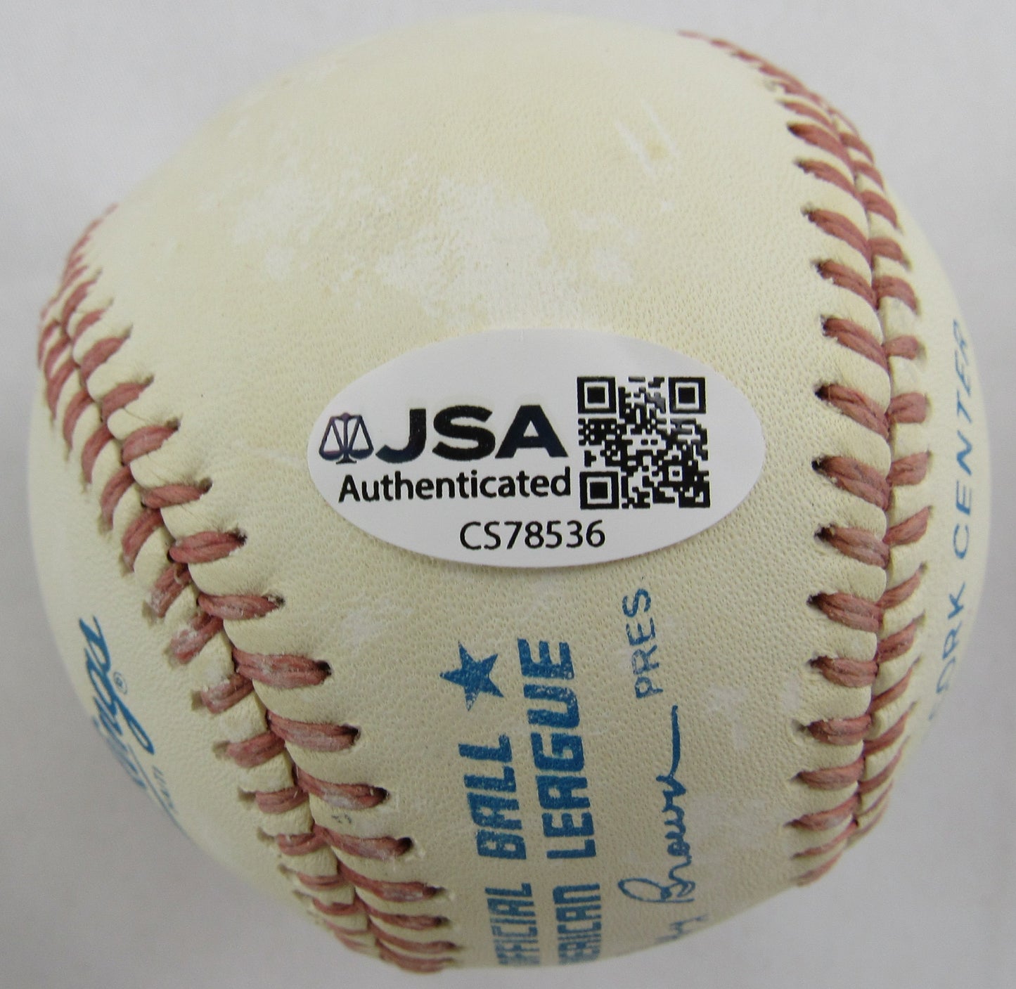 Fergie Jenkins Signed Rawlings Baseball w/ HOF Insc JSA CS78536