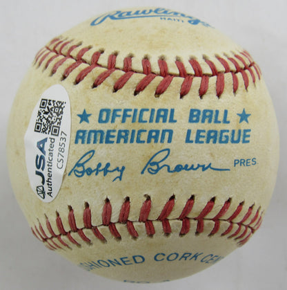 Hoyt Wilhelm Signed Rawlings Baseball JSA CS78537
