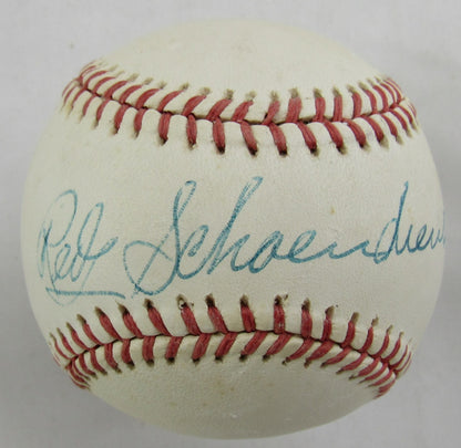 Red Schoendiest Signed Rawlings Baseball JSA CS78548