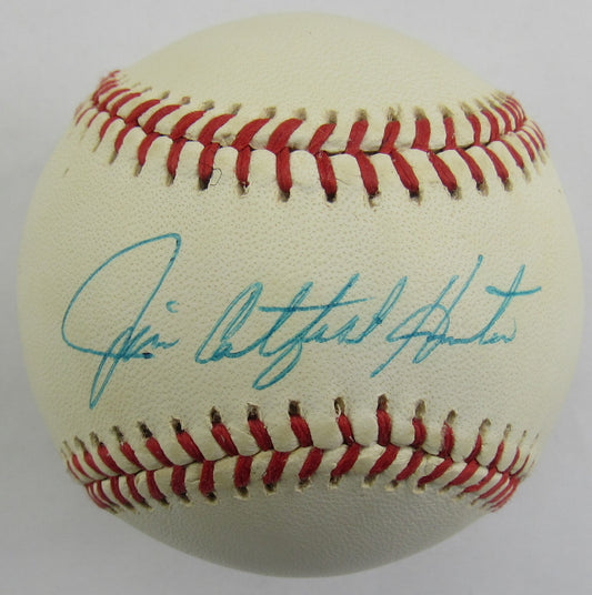 Jim Catfish Hunter Signed Auto Autograph Rawlings Baseball JSA AV66205