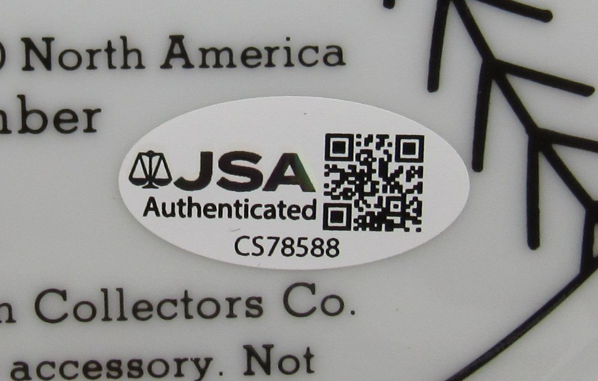 Reggie Jackson Signed Auto Painted Plate JSA CS78588