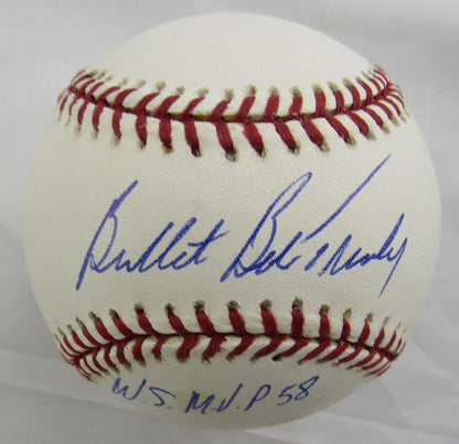 Bob Turley Signed Auto Rawlings Baseball JSA CM07328 w/WS MVP 1958 Inscription