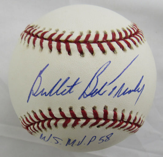 Bob Turley Signed Auto Rawlings Baseball JSA CM07328 w/WS MVP 1958 Inscription
