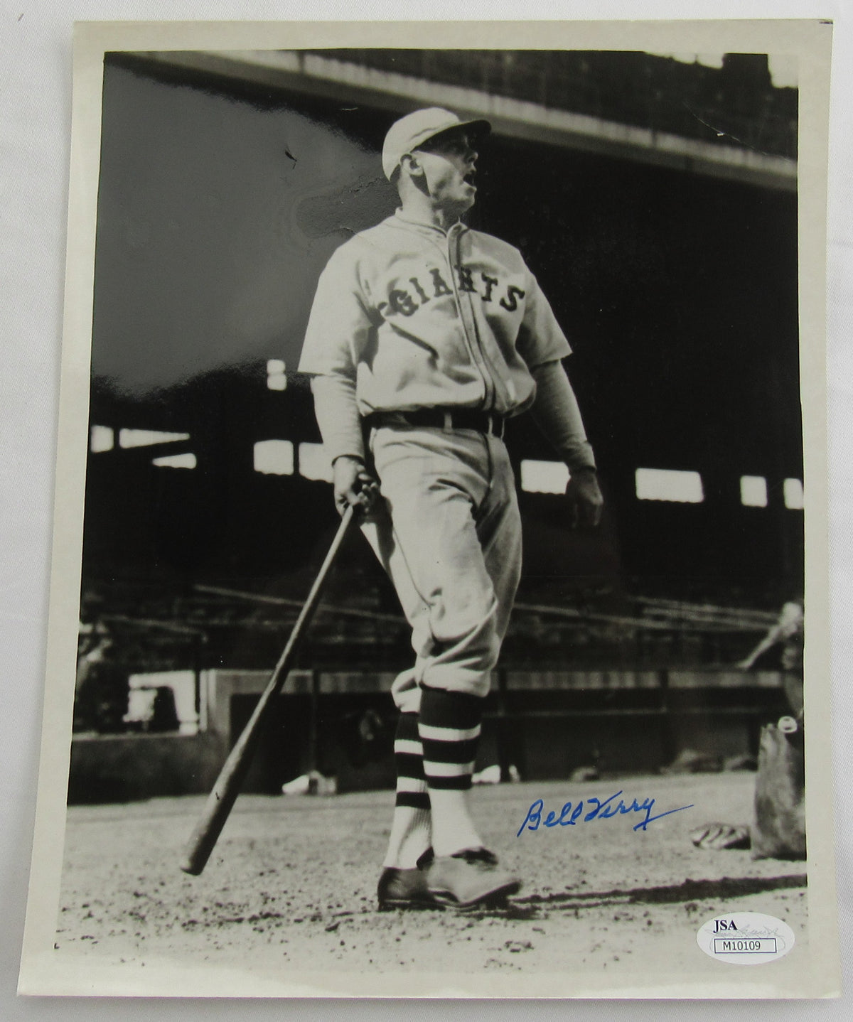 Bill Terry Signed Auto 8x10 Photo JSA M10109