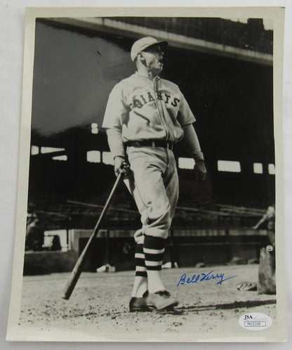 Bill Terry Signed Auto 8x10 Photo JSA M10109