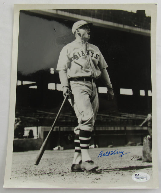 Bill Terry Signed Auto 8x10 Photo JSA M10109